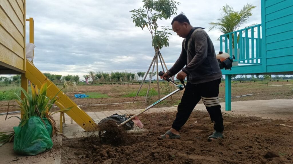 Focus on the ground in front of you. You can't till the whole field in a minute, but you can improve the patch of soil right at your feet.