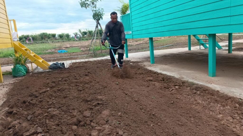 Progress is slow, but it adds up. Every strip of tilled soil was proof that I was showing up.